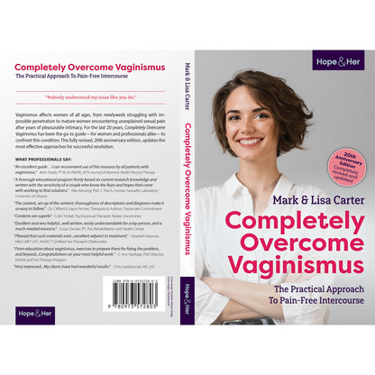 Vaginismus book and treatment guide front and back covers